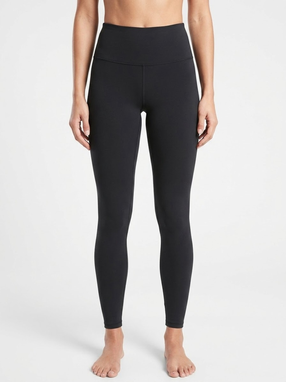 Athleta Leggings Ultra High Rise Elation Tight Black Size Medium Tall Athleisure